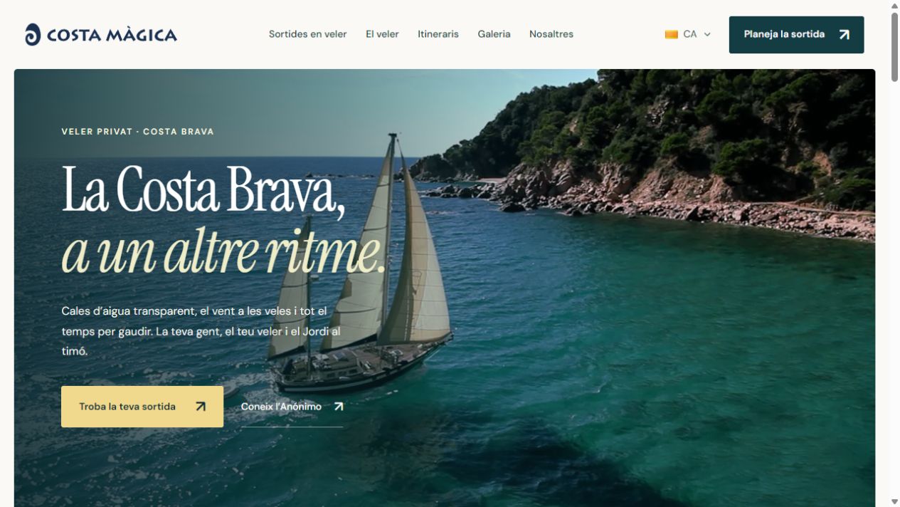 Captura de la web de Costa Màgica